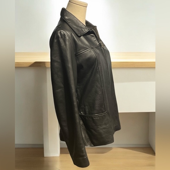 Dockers Ladies Vintage Leather Jacket Size Medium. - Picture 3 of 7